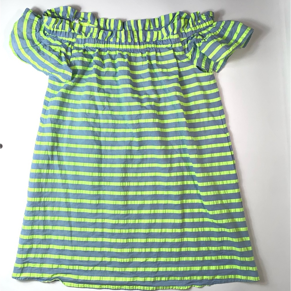 Corey Lynn Carter #408 Striped Anthropologie Dress SZ L Large - Picture 2 of 7